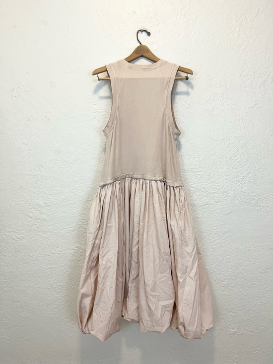Free People Dress Midi Cream Lilly Bubble Hem Small S - Picture 8 of 11